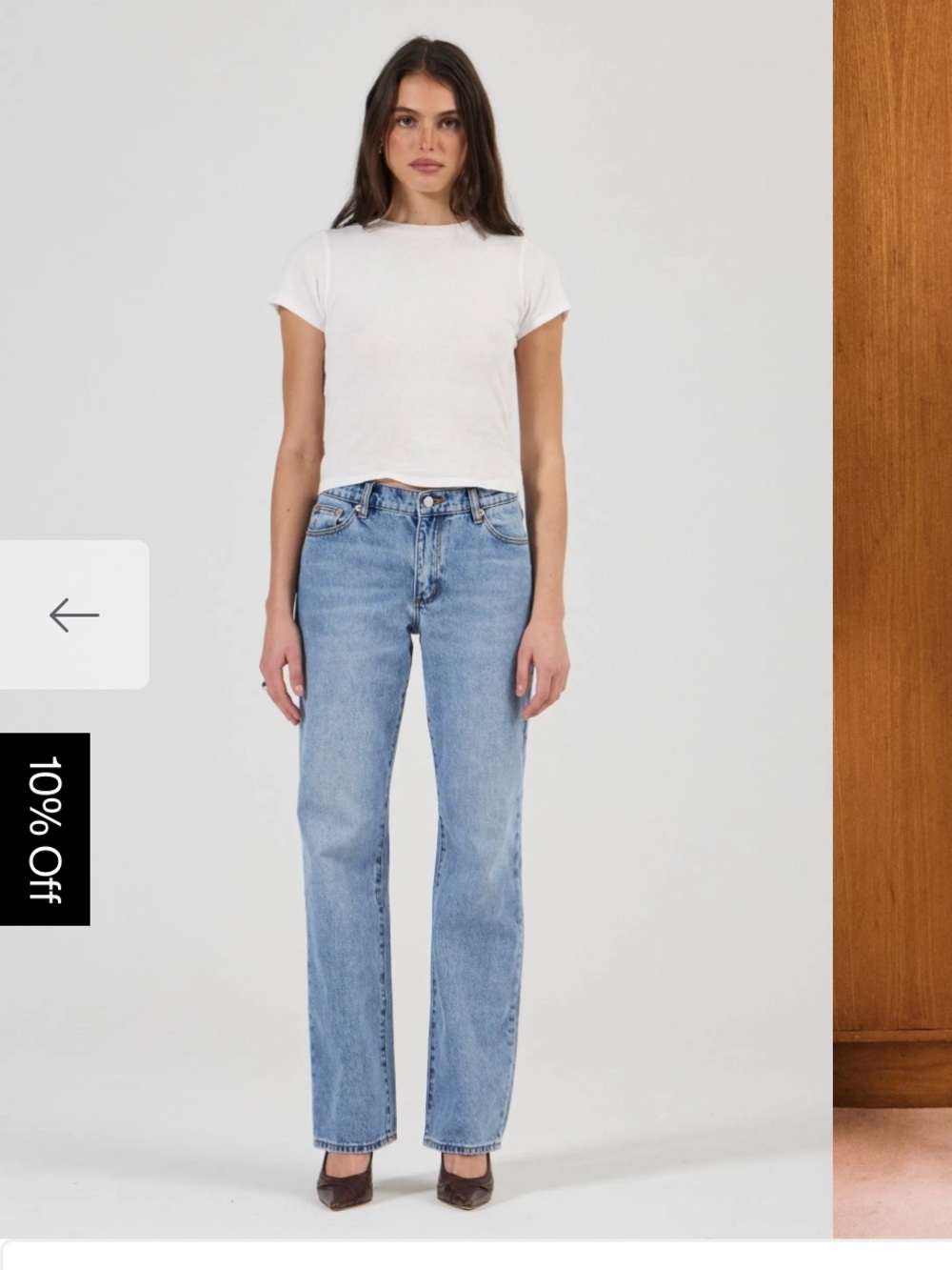 ROLLA'S High Rise Light Wash Straight Leg Jeans - Blue